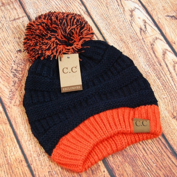 C C Accessories Cc Beanie Twotone Hat Cap Wpom Auburn Broncos Poshmark